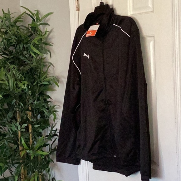 Puma men’s black full zip training jacket NWT L - Picture 3 of 10